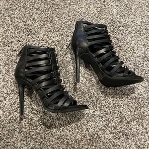 BCBGeneration open toe cage style sandals